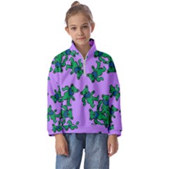 Grateful Dead Bears  Pattern Kids  Half Zip Hoodie by Perong