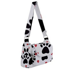 Dog Paw Vector Seamless Pattern With Hearts Multipack Bag by Perong