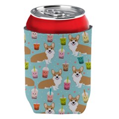 Corgi Boba Tea Bubble Tea Kawaii Food Welsh Corgis Dog Pattern Can Holder by Perong