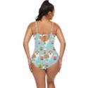 Corgi Boba Tea Bubble Tea Kawaii Food Welsh Corgis Dog Pattern Retro Full Coverage Swimsuit View4