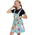 Corgi Boba Tea Bubble Tea Kawaii Food Welsh Corgis Dog Pattern Kids  Apron Dress View2