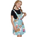 Corgi Boba Tea Bubble Tea Kawaii Food Welsh Corgis Dog Pattern Kids  Apron Dress View3