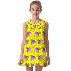 Turnip Pat 1 Kids  Pilgrim Collar Ruffle Hem Dress