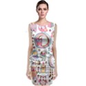 Cute Owl Bird Animal Pattern Classic Sleeveless Midi Dress View1