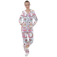 Cute Owl Bird Animal Pattern Women s Tracksuit by Perong