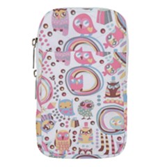 Cute Owl Bird Animal Pattern Waist Pouch (small) by Perong