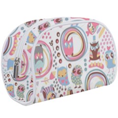 Cute Owl Bird Animal Pattern Make Up Case (large) by Perong