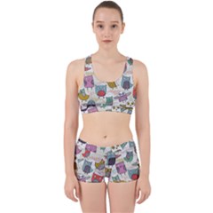 Owl Animal Bird Pattern Work It Out Gym Set by Perong