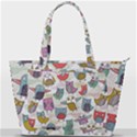 Owl Animal Bird Pattern Back Pocket Shoulder Bag  View1