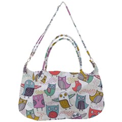 Owl Animal Bird Pattern Removable Strap Handbag by Perong