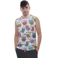 Owl Animal Bird Pattern Men s Regular Tank Top by Perong