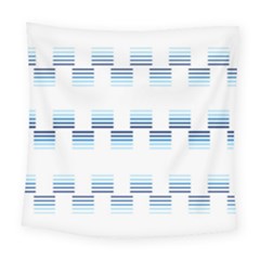 Geometric Pulse Print Design Square Tapestry (large) by dflcprintsclothing