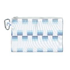 Geometric Pulse Print Design Canvas Cosmetic Bag (large)