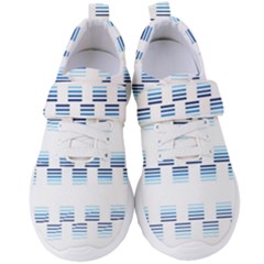 Geometric Pulse Print Design Women s Velcro Strap Shoes by dflcprintsclothing