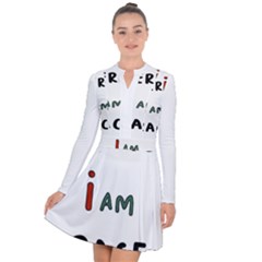 America  I Am Race Long Sleeve Panel Dress by RiverRootz