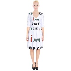 America  I Am Race Wrap Up Cocktail Dress by RiverRootz