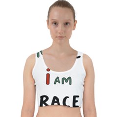 America  I Am Race Velvet Racer Back Crop Top by RiverRootz