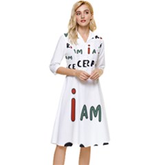 America  I Am Race Classy Knee Length Dress by RiverRootz