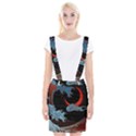 Night In The Ocean Red Waves Art Moon Dark Japanese Wave Braces Suspender Skirt View1