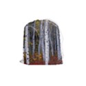 White Birch Trees Autumn Drawstring Pouch (Medium) View1