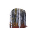 White Birch Trees Autumn Drawstring Pouch (Medium) View2