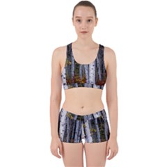 White Birch Trees Autumn Work It Out Gym Set by Perong