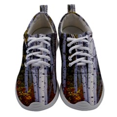 White Birch Trees Autumn Women Athletic Shoes by Perong