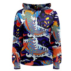 Koi Fish Traditional Japanese Art Women s Pullover Hoodie