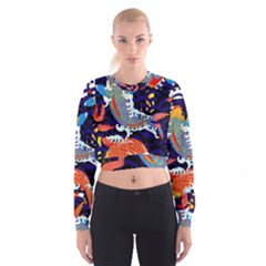 Koi Fish Traditional Japanese Art Cropped Sweatshirt