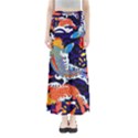 Koi Fish Traditional Japanese Art Full Length Maxi Skirt View1