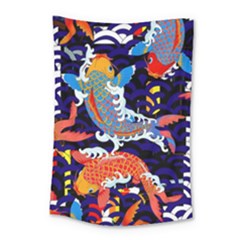 Koi Fish Traditional Japanese Art Small Tapestry