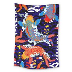 Koi Fish Traditional Japanese Art Large Tapestry