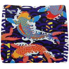 Koi Fish Traditional Japanese Art Seat Cushion by Perong