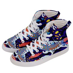 Koi Fish Traditional Japanese Art Women s Hi-top Skate Sneakers by Perong