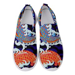 Koi Fish Traditional Japanese Art Women s Slip On Sneakers