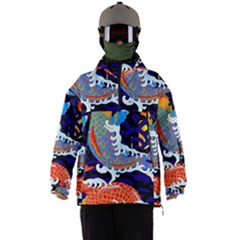 Koi Fish Traditional Japanese Art Men s Ski And Snowboard Waterproof Breathable Jacket