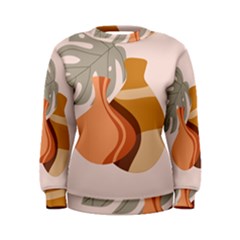 Vases Art Plant Boho Bohemian Women s Sweatshirt