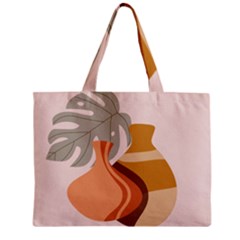 Vases Art Plant Boho Bohemian Zipper Mini Tote Bag by Perong