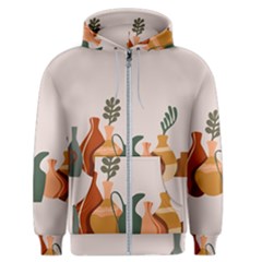 Drawing Botanical Men s Zipper Hoodie