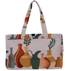 Drawing Botanical Canvas Work Bag