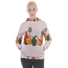 Drawing Botanical Women s Hooded Pullover