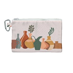 Drawing Botanical Canvas Cosmetic Bag (medium) by Perong