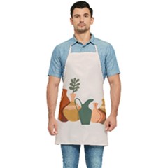 Drawing Botanical Kitchen Apron