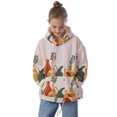 Drawing Botanical Kids  Oversized Hoodie