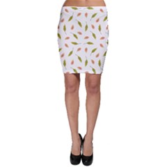 Leaves Pattern Seamless Texture Bodycon Skirt by Perong