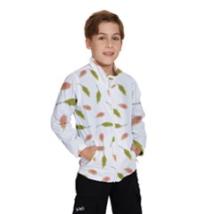 Leaves Pattern Seamless Texture Kids  Windbreaker