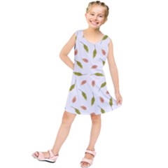 Leaves Pattern Seamless Texture Kids  Tunic Dress by Perong