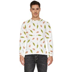 Leaves Pattern Seamless Texture Men s Fleece Sweatshirt by Perong