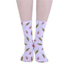 Leaves Pattern Seamless Texture Smooth Crew Length Tube Socks by Perong