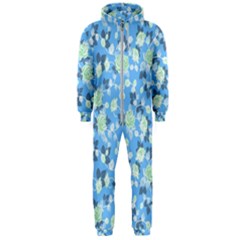 Pattern Texture Seamless Design Hooded Jumpsuit (men) by Perong